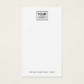 Blanc ou toute couleur ajouter logo carte d'affich (Devant)