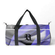 Blanc Petit Sac De Sport Tendance Lavande Abstrait