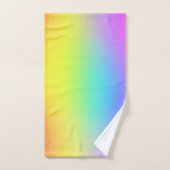 Blanc Poisson Poisson Enfants Arc-en-ciel  (Serviette à main)