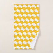 Blanc Poisson Poisson Enfants Jaune  (Serviette à main)