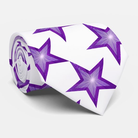 Blanc pourpre de cravate d'étoile (Roulé)