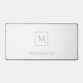 Blanc Professionnel Avec Nom Simple De Monogramme (Recto)