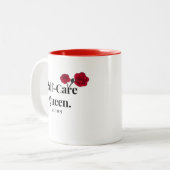 Blanc - Reine d'autosoins - Mug (Devant gauche)