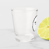 Blanc Rond Forme Entreprise Marque Verre Tiré (Gauche)