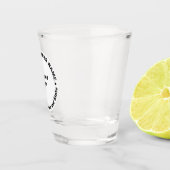 Blanc Rond Forme Entreprise Marque Verre Tiré (Droite)