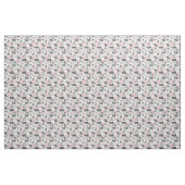 Blanc rose et nuances de tissu Abstrait gris (Yard)