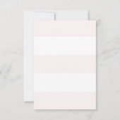 Blanc rose pâle 3 bandes RSVP (Dos)