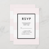 Blanc rose pâle 3 bandes RSVP (Devant / Derrière)