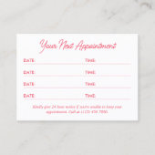 Blanc rose Pratique QR Code Multi Rendez-vous (Devant)