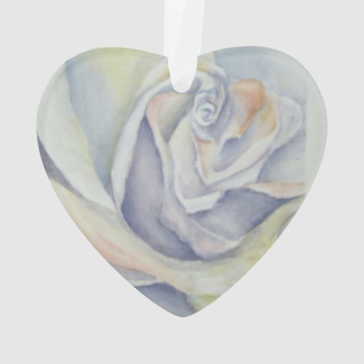 BLANC ROSE VALENTINE ORNAMENT (dos)