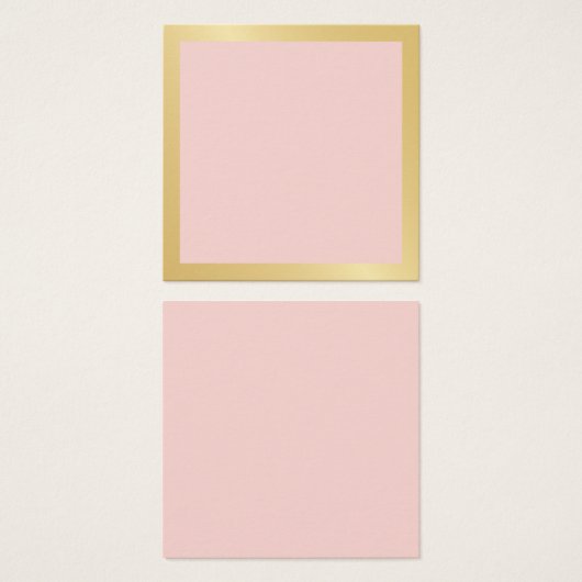 Blanc rose vierge avec bordure Faux or (Devant & derrière)