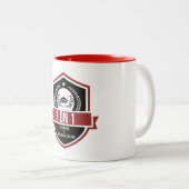 Blanc/Rouge 1 sur 1 TNTC Mug (Devant droit)