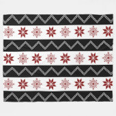 Blanc rouge chic d'hiver + Couverture noire de (Devant (Horizontal))