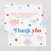 Blanc rouge et 4 juillet patriotique Merci (Devant / Derrière)