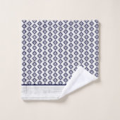 Blanc Russe Wood Beach House Lake House Marine Blu (Gant de toilette)