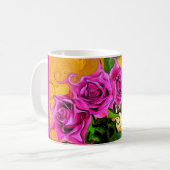 Blanc sauvage de roses tasse de classique de 11 (Devant gauche)
