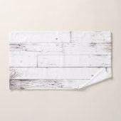 Blanc Shabby Chic Bois Grange Rustique Ferme (Serviette à main)