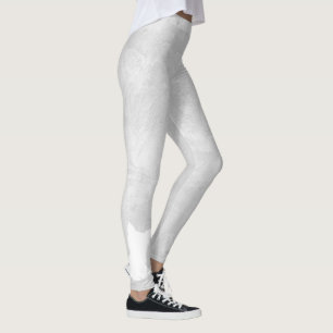 Blanc Silhouette Chien Grey Stucco Leggings