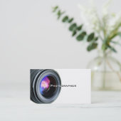 Blanc simple et carte de visite de photographe de (Debout devant)