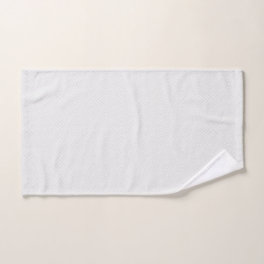 Blanc solide texturé. (Serviette à main)