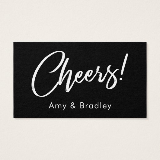 Blanc sur noir écriture manuscrite Script Boire de (Dos)