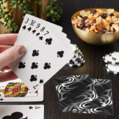 Blanc sur noir "Fumée" cartes de jeu (In Situ)