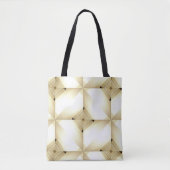 Blanc sur Sac fourre-tout Abstrait blanc (Devant)