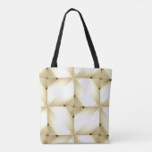 Blanc sur Sac fourre-tout Abstrait blanc (Dos)
