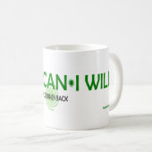 Blanc tasse blanche classique de 11 onces (Devant droit)