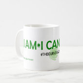 Blanc tasse blanche classique de 11 onces (Devant gauche)