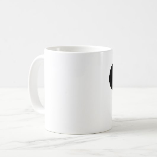 Blanc tasse blanche classique de 11 onces (Devant gauche)
