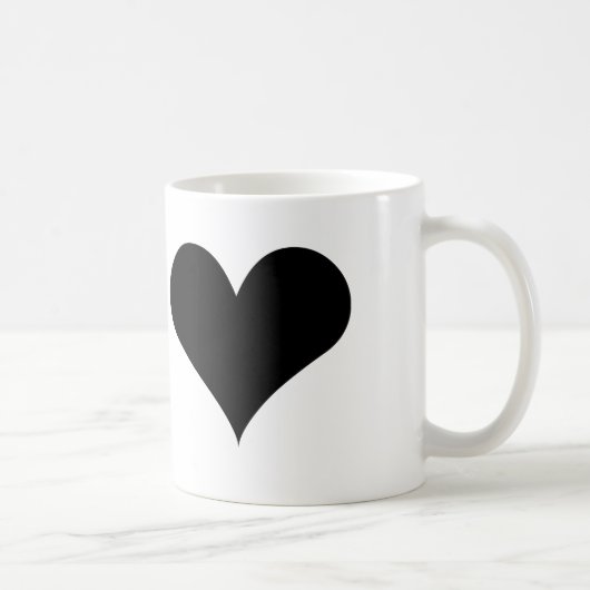Blanc tasse blanche classique de 11 onces (Droite)