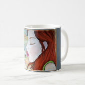 Blanc tasse blanche classique de 11 onces (Devant droit)