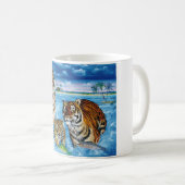 Blanc tasse blanche classique de 325 ml (Devant droit)