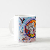 Blanc tasse blanche classique de 325 ml (Devant gauche)
