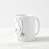 Blanc tasse blanche classique de 325 ml. Achats de (Devant droit)