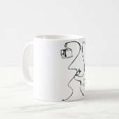 Blanc tasse blanche classique de 325 ml. Achats de (Devant gauche)