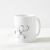 Blanc tasse blanche classique de 325 ml. Le (Devant droit)