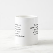Blanc tasse de 11 onces (Centre)