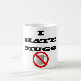 Blanc tasse de 325 ml avec "moi déteste des tasses