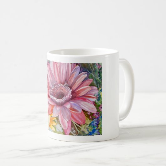 Blanc tasse de classique de 11 onces (Devant droit)