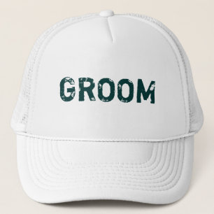 Blanc turquoise lettrage thème casquette de chambr