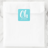 Blanc Turquoise Oh Quel Amusants Stickers De Vacan (Sac)