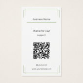 Blanc vert de base avec logo étiquette de prix du  (Dos)