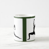 Blanc / Vert : Mug Classique / Café Cup (Centre)