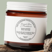 Blanc Vintage style Cosmétique Étiquette de jarre