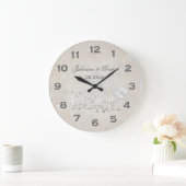 Blanc vintage sur horloge Mariage blanc (Maison)