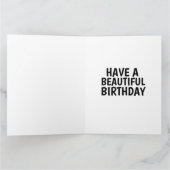 BLANC WOLF ART CARTE DE SALUT D'ANNIVERSAIRE (Intérieur)