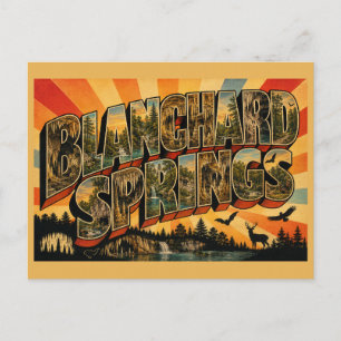Blanchard Springs Arkansas Levende Grotten Bos Kun Briefkaart