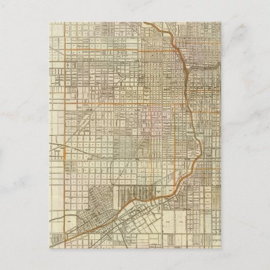 Blanchard's gids van Chicago Briefkaart (Voorkant)